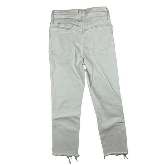 Madewell The Petite Perfect Vintage Jean in Tile White: Raw-Hem Edition Size 24P - Picture 4 of 16